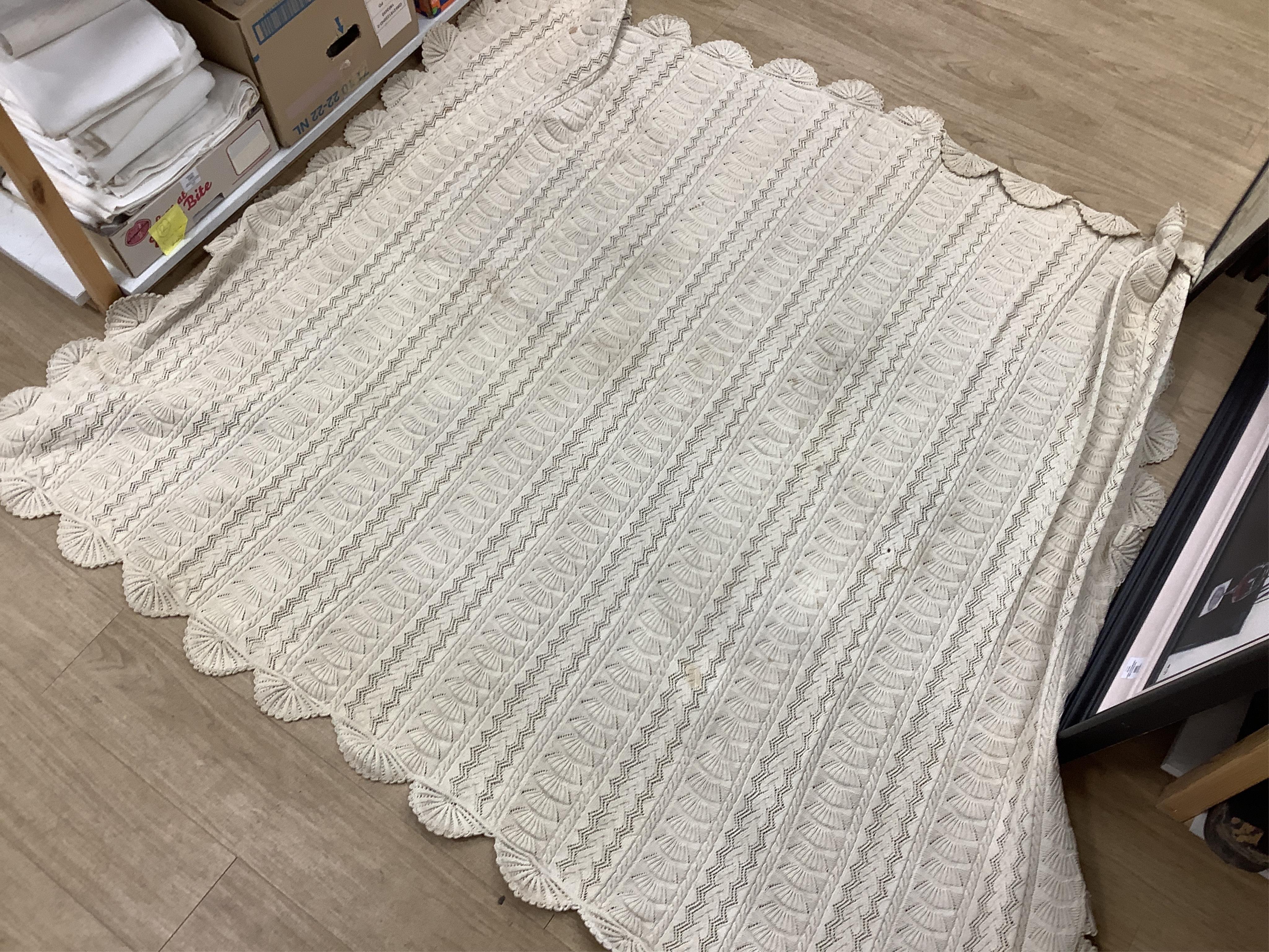 Three crochet bed covers